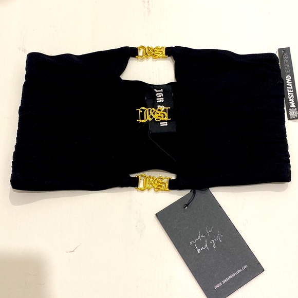 NWT JAGGER & STONE CLAUDIA BOOB TUBE BLACK |Size - Picture 5 of 9